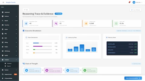 Agent Orchestration - Multi-agent workflow with reasoning traces and observability